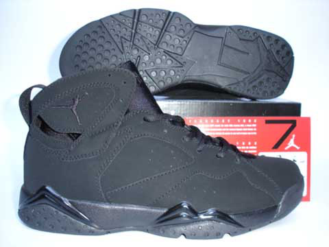 Cheap Original Jordan Retro 7 Dark Black Shoes On Promotion Sale - Click Image to Close