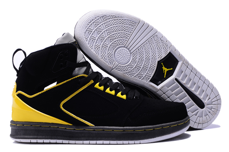 2013 Air Jordan Sixty Club Black Yellow Shoes