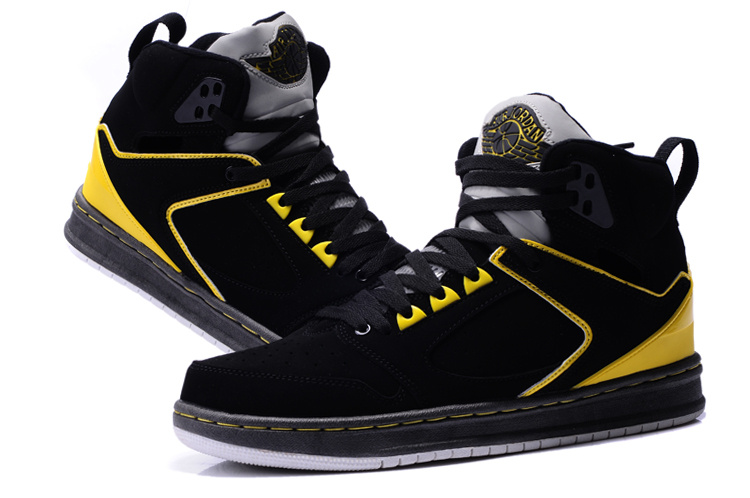 2013 Air Jordan Sixty Club Black Yellow Shoes - Click Image to Close