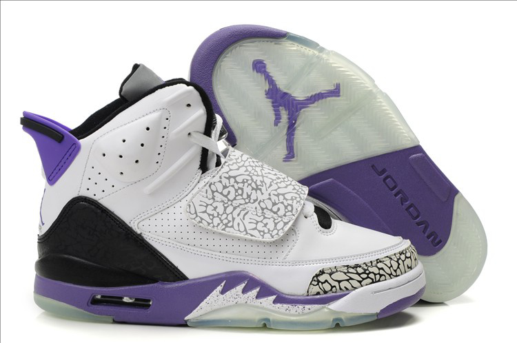 Cheap Jordan Son Of Mars White Black Purple