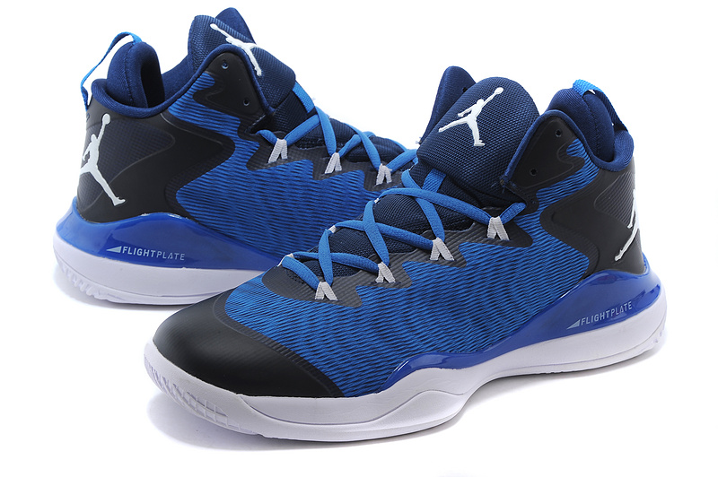 New Air Jordan Retro Super.Fly 3 X Blue Black White Shoes - Click Image to Close