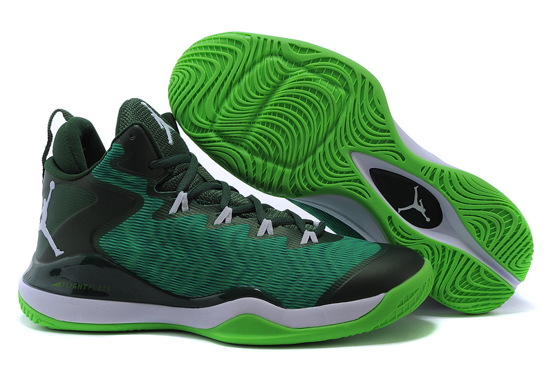 2015 Jordan Super.Fly 3 X Green Black White