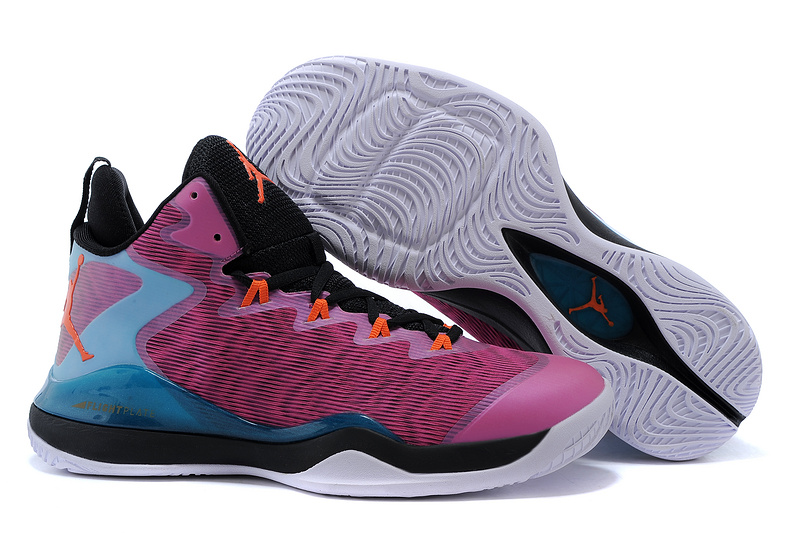 2015 Jordan Super.Fly 3 X Purple Black Blue Orange - Click Image to Close