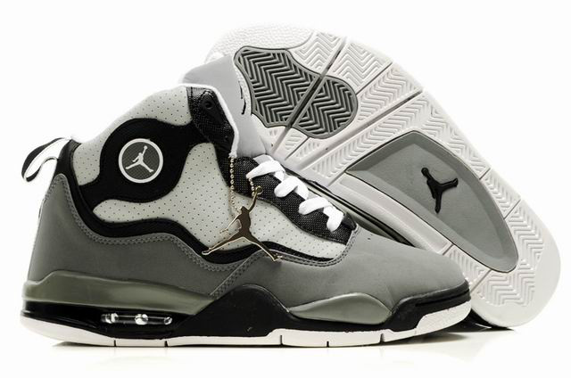 Special Jordan TC8 Grey Black White Shoes - Click Image to Close