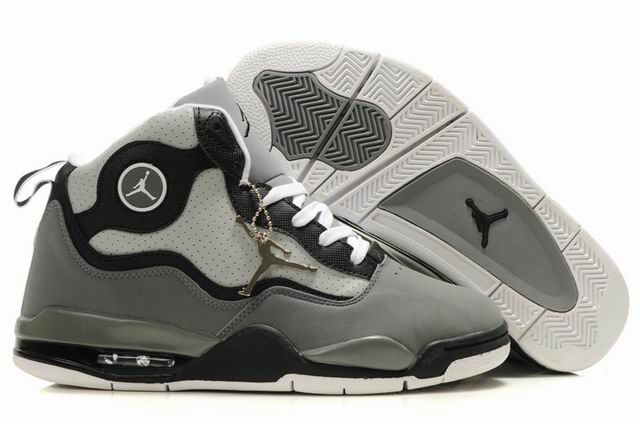 Special Jordan TC8 Grey Black White Shoes - Click Image to Close