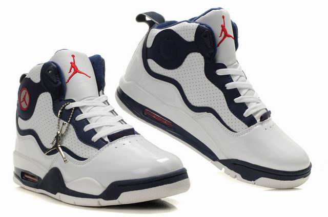 Special Jordan TC8 White Dark Blue Shoes - Click Image to Close