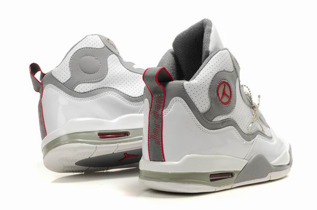 Special Jordan TC8 White Grey Red Shoes - Click Image to Close