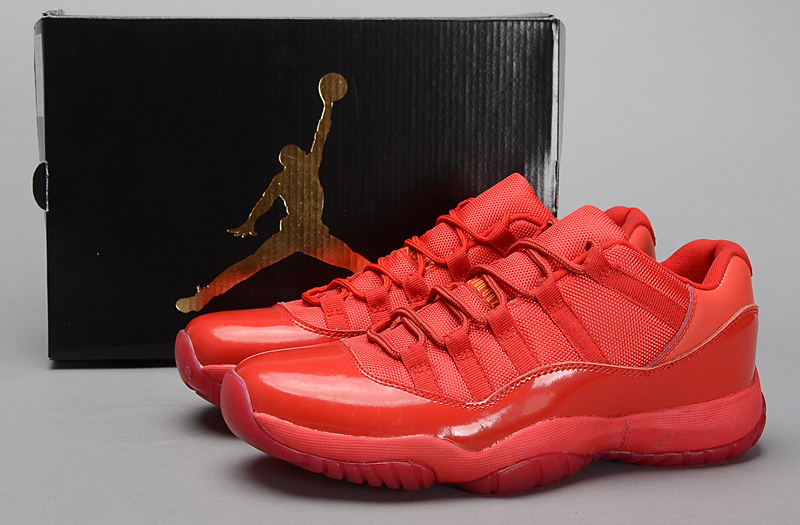 2015 All Red Jordan 11 Retro Shoes - Click Image to Close