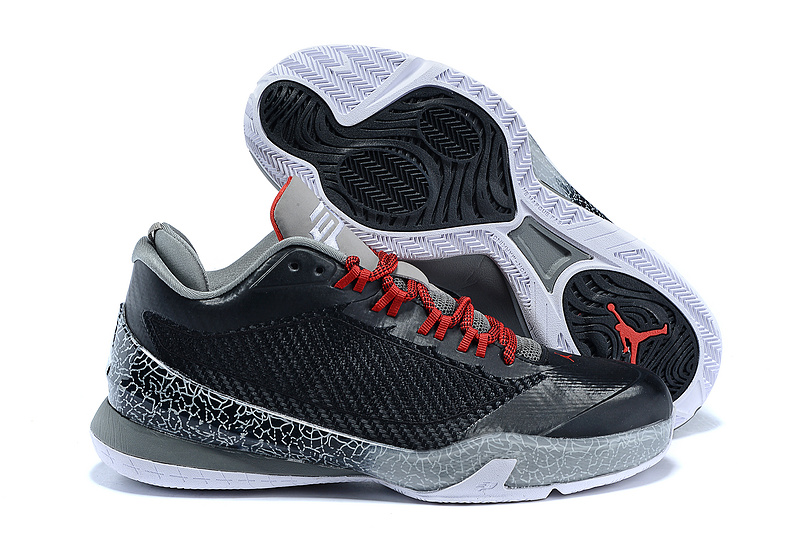 2015 Black Grey Red Jordan Flight Original 2 Shoes - Click Image to Close