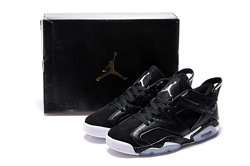 2015 Real Black White Air Jordan 6 Low Lovers Shoes - Click Image to Close