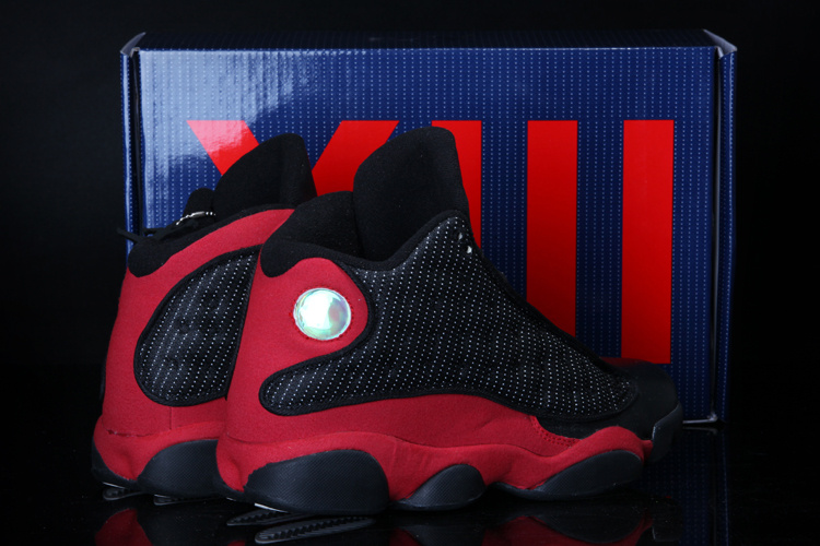 2013 Summer Jordan 13 Black Red Shoes