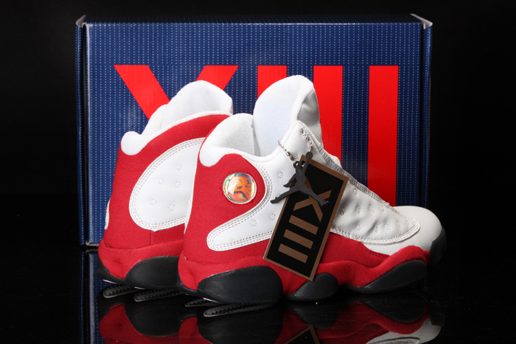 2013 Summer Jordan 13 White Red Shoes