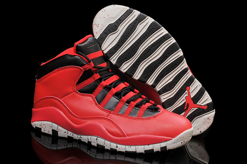 For Sale Air Jordan 10 Red Cement Remastered For 2015 Vivid Red Black White Cement - Click Image to Close