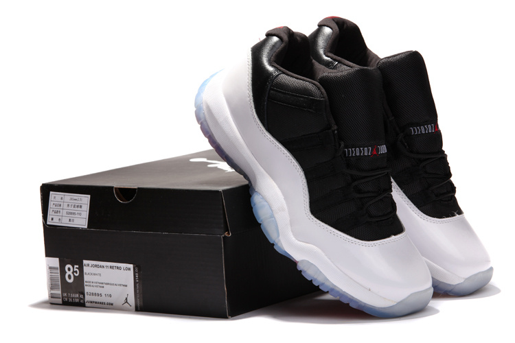 For Sale Air Jordan 11 Retro Low White Black True Red Cheap - Click Image to Close