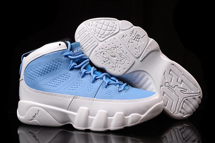 Girls Air Jordan 9 For the Love of the Game Blue White Sale