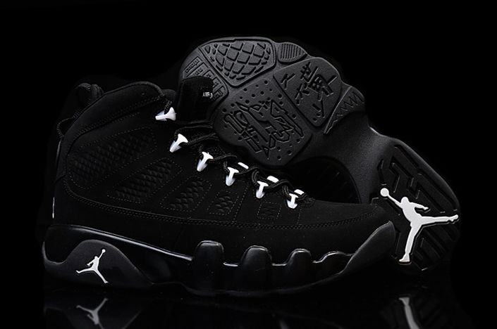 Girls Air Jordan 9 GS Anthracite White Black For Womens - Click Image to Close