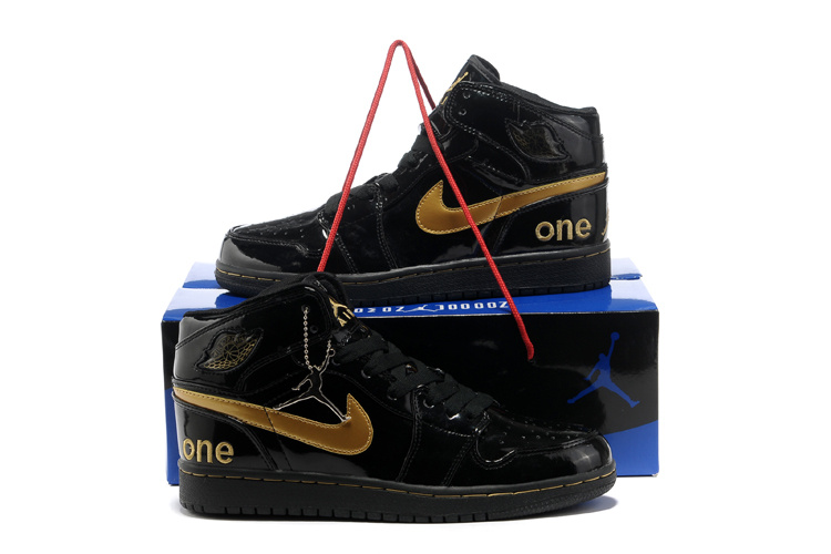 Hardback Air Jordan 1 All Black Shoes - Click Image to Close