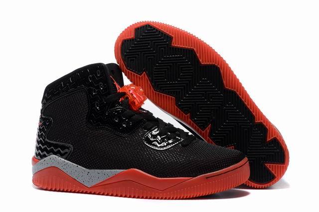 Jordan Air Spike Forty PE Bred Black Fire Red Cement Grey - Click Image to Close