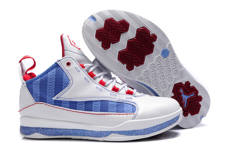 Cheap Jordan CP3 III White Blue Red For Women - Click Image to Close