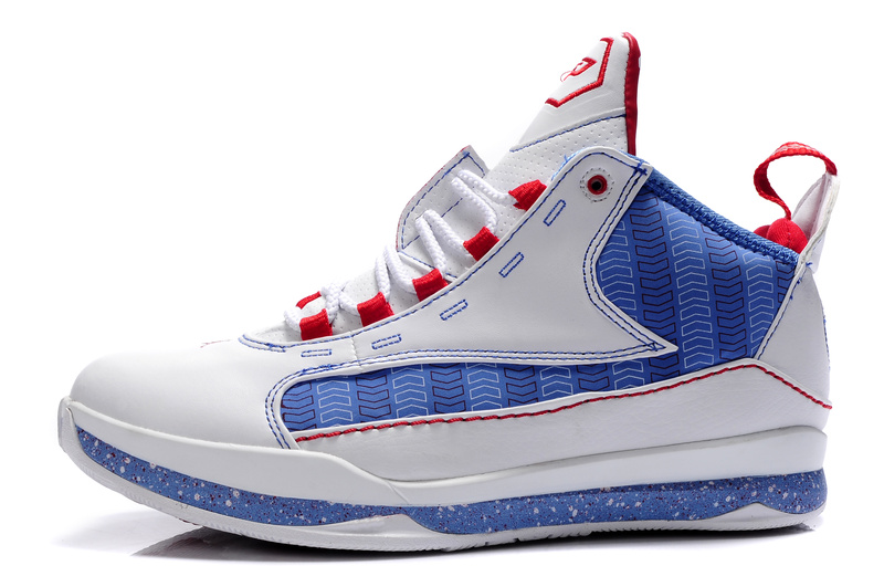 Cheap Jordan CP3 III White Blue Red For Women - Click Image to Close