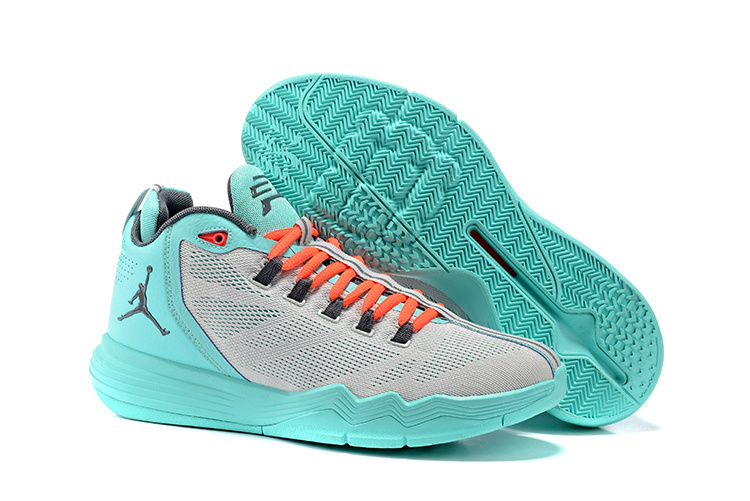 Jordan CP3 IX AE Pure Platinum Dark Grey Hyper Turquoise - Click Image to Close