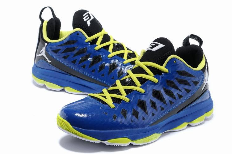 2013 Jordan CP3 VI Blue Yellow Basketball Shoes