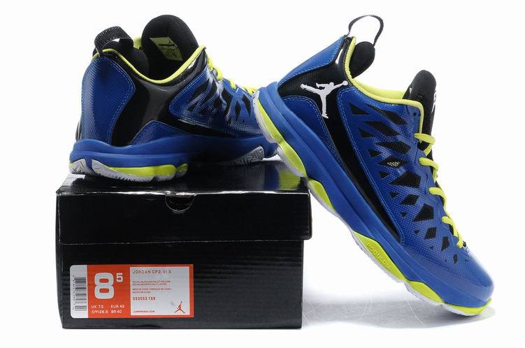 2013 Jordan CP3 VI Blue Yellow Basketball Shoes - Click Image to Close