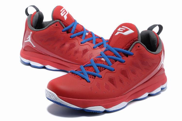 2013 Jordan CP3 VI Red Blue White Basketball Shoes - Click Image to Close