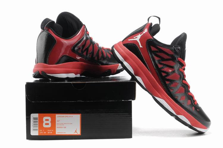 2013 Jordan CP3 VI Silver Black Red White Basketball Shoes