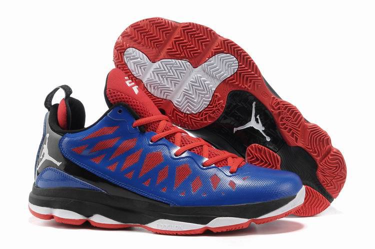 2013 Jordan CP3 VI Silver Blue Red Black White Basketball Shoes - Click Image to Close