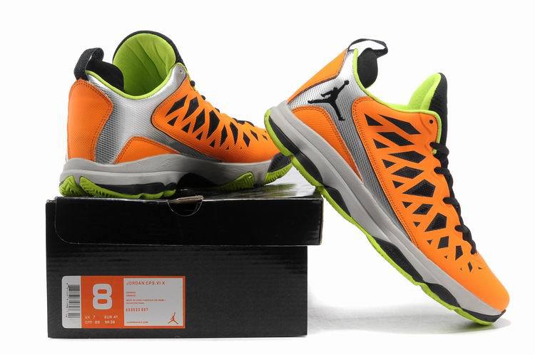 2013 Jordan CP3 VI Silver Orange Black Grey Basketball Shoes - Click Image to Close