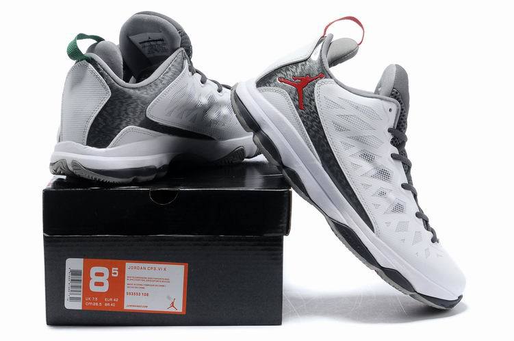 2013 Jordan CP3 VI White Grey Basketball Shoes - Click Image to Close