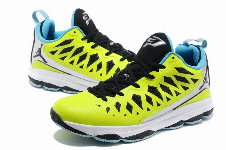 2013 Jordan CP3 VI Yellow Black White Basketball Shoes