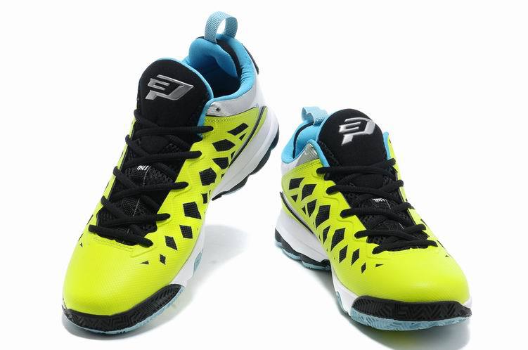 2013 Jordan CP3 VI Yellow Black White Basketball Shoes