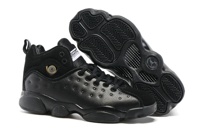 Jordan Jumpman Team 2 GS Raging Bull All Black - Click Image to Close