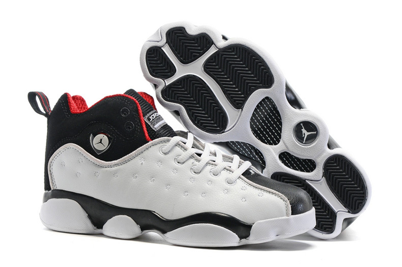 Jordan Jumpman Team 2 GS White Black Varsity Red