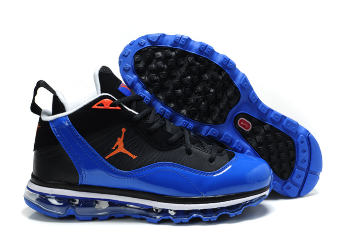 Comfortable Jordan Melo M8+Max 09 Black Blue Shoes