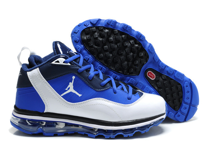 Comfortable Jordan Melo M8+Max 09 Blue White Black Shoes