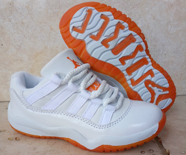 Kids Air Jordan 11 Retro Low Citrus White White Citrus Kids Air Jordan 11 Retro Low Citrus White White Citrus