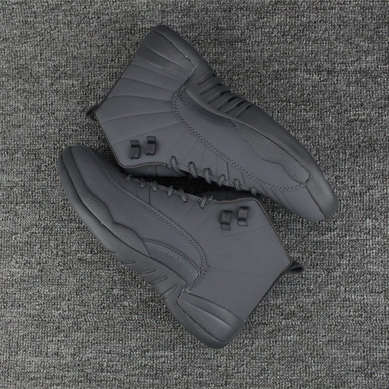 Men 2017 Air Jordan 12 Full Grey Shoes - Click Image to Close