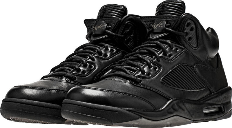 Men Air Jordan 5 All Black - Click Image to Close