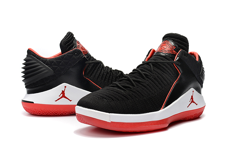 Men Jordan 32 Low Black Red Blue Shoes