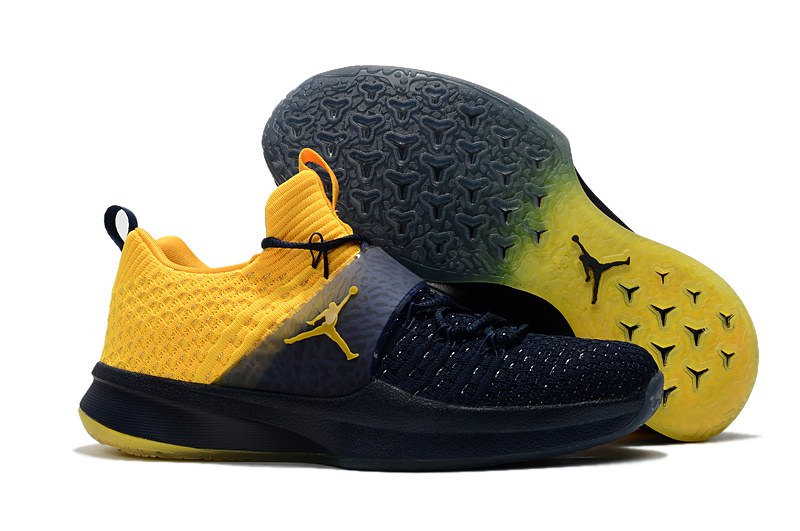 Men Jordan Trainer 2 Black Yellow Shoes - Click Image to Close