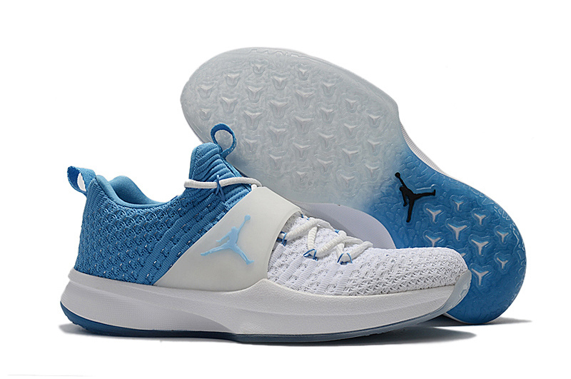 Men Jordan Trainer 2 White Blue Shoes - Click Image to Close