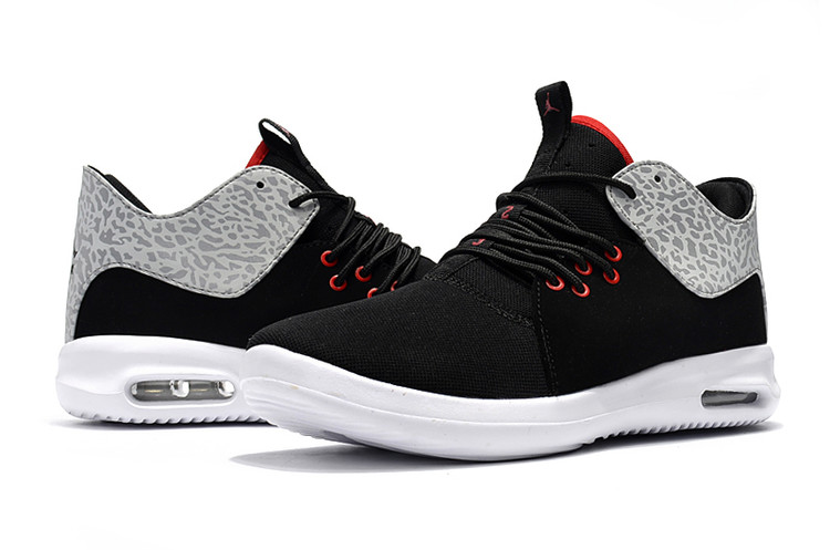 Mens Jordan Running Shoes 2018 Black Red Grey - Click Image to Close