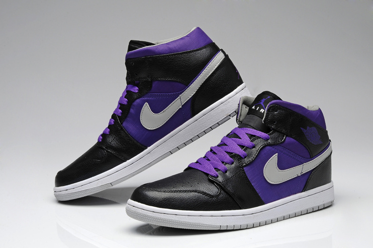 2013 Jordan 1 Retro Black Purple White