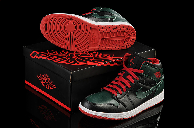 2013 Jordan 1 Retro Black Red White - Click Image to Close