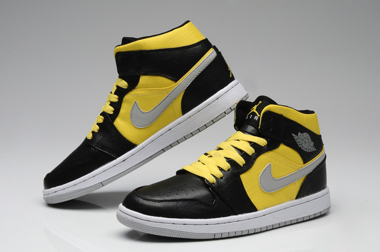 2013 Jordan 1 Retro Black Yellow White