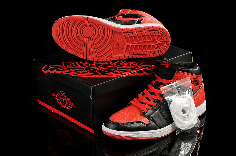 2013 Jordan 1 Retro Red Black White - Click Image to Close