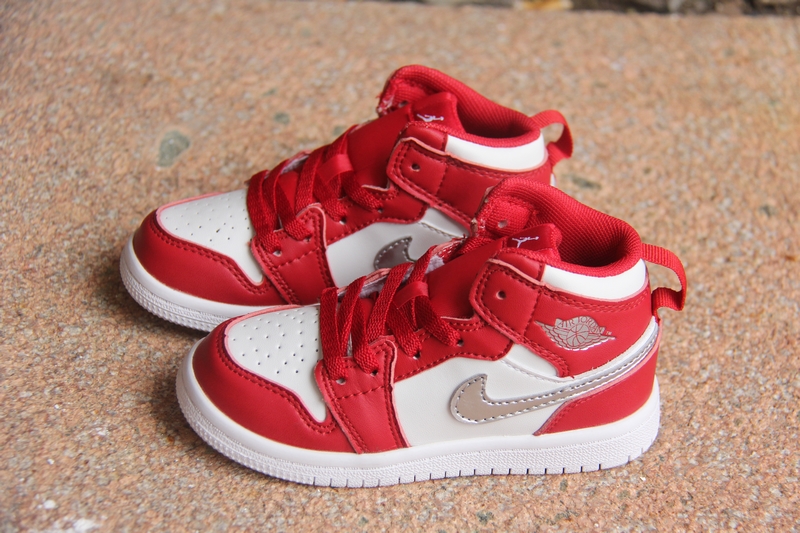 New Air Jordan 1 Red White For Kids